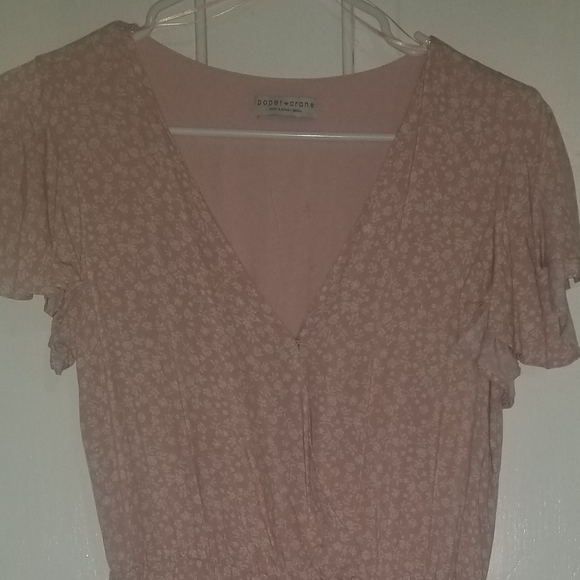 Pink rose wrap dress - Picture 5 of 7